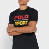 Musta Miesten Ralph Lauren Logo Crew Neck T-paidat