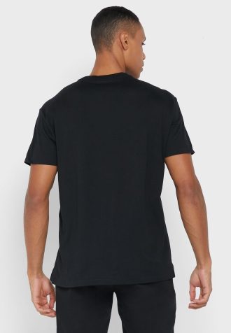 Musta Miesten Ralph Lauren Logo Crew Neck T-paidat