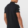 Musta miesten Ralph Lauren Logo poolopaidat Musta miesten Ralph Lauren Logo poolopaidat
