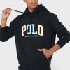 Musta miesten Ralph Lauren -logohuppari