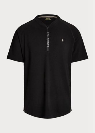 Musta miesten Ralph Lauren mukautetut Slim Fit Performance T-paidat