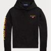 Musta miesten Ralph Lauren Polo Sport fleecehuppari Musta miesten Ralph Lauren Polo Sport fleecehuppari