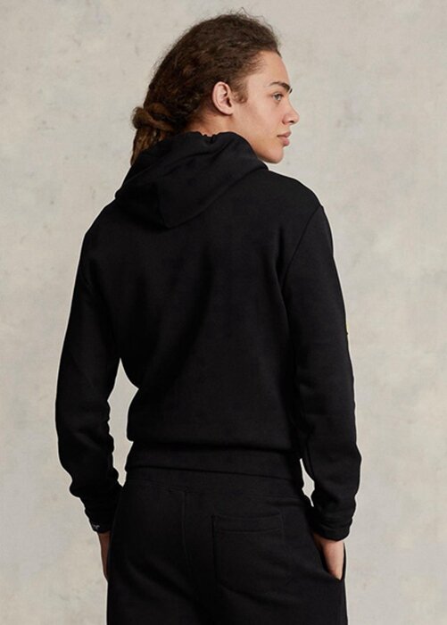 Musta miesten Ralph Lauren Polo Sport fleecehuppari Musta miesten Ralph Lauren Polo Sport fleecehuppari