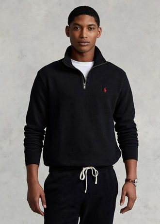 Musta miesten Ralph Lauren The Rl Fleece -huppari