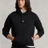 Musta miesten Ralph Lauren tuplaneulottu huppari Musta miesten Ralph Lauren tuplaneulottu huppari