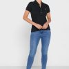 Musta Naisten Ralph Lauren Button Yksityiskohta Shirt Poolopaidat Musta Naisten Ralph Lauren Button Yksityiskohta Shirt Poolopaidat