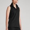 Musta naisten Ralph Lauren Classic Fit Piqué Hihaton poolopaidat