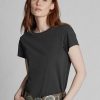 Musta naisten Ralph Lauren Cotton Jersey Crewneck T-paidat Musta naisten Ralph Lauren Cotton Jersey Crewneck T-paidat