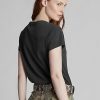Musta naisten Ralph Lauren Cotton Jersey Crewneck T-paidat Musta naisten Ralph Lauren Cotton Jersey Crewneck T-paidat