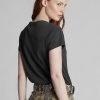 Musta naisten Ralph Lauren Cotton Jersey Crewneck T-paidat Musta naisten Ralph Lauren Cotton Jersey Crewneck T-paidat