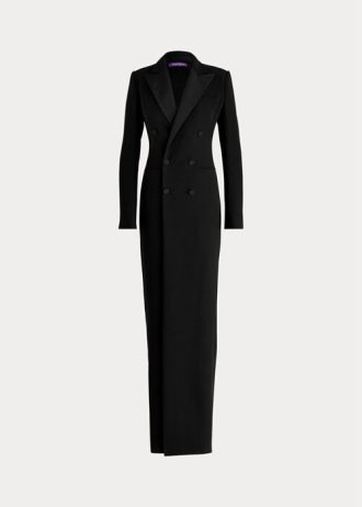 Musta naisten Ralph Lauren Kristian Silk Cady -mekko