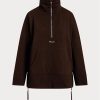 Musta naisten Ralph Lauren Quarter-vetoketjullinen villapaita fleece-tunika Musta naisten Ralph Lauren Quarter-vetoketjullinen villapaita fleece-tunika