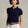Musta naisten Ralph Lauren Slim Fit Cashmere poolopaidat Musta naisten Ralph Lauren Slim Fit Cashmere poolopaidat