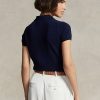 Musta naisten Ralph Lauren Slim Fit Cashmere poolopaidat Musta naisten Ralph Lauren Slim Fit Cashmere poolopaidat