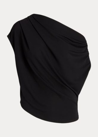 Musta naisten Ralph Lauren Stretch Jersey Topit Musta naisten Ralph Lauren Stretch Jersey Topit