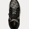 Mustat/harmaat naisten Ralph Lauren Rylee -monogrammit jacquard-korkeat lenkkarit