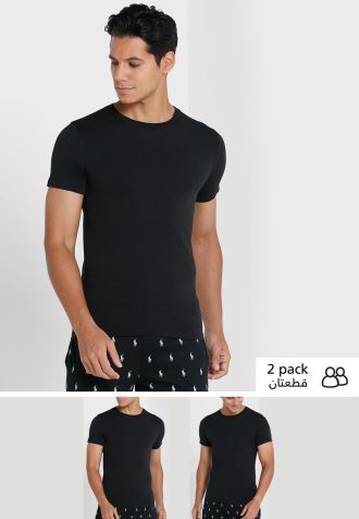 mustat miesten ralph lauren 2 pack essential crew neck t paidat 1 330x476 - Mustat miesten Ralph Lauren 2 Pack Essential Crew Neck T-paidat
