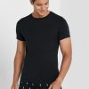 Mustat miesten Ralph Lauren 2 Pack Essential Crew Neck T-paidat