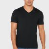 Mustat miesten Ralph Lauren 2 Pack Essential V-kaula T-paidat