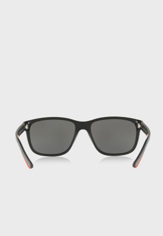 Mustat miesten Ralph Lauren 57326G neliönmuotoiset aurinkolasit