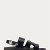 Mustat miesten Ralph Lauren Biorn Calfskin sandaalit Mustat miesten Ralph Lauren Biorn Calfskin sandaalit