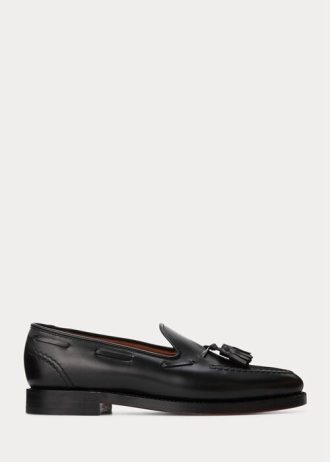 Mustat miesten Ralph Lauren Booth vasikkanahkaiset loaferit