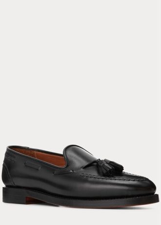 Mustat miesten Ralph Lauren Booth vasikkanahkaiset loaferit