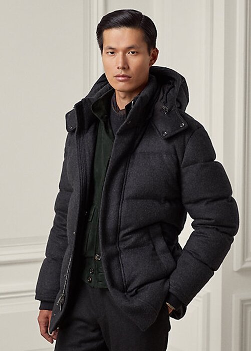 Mustat miesten Ralph Lauren Cameron -villasekoitetut untuvatakit Mustat miesten Ralph Lauren Cameron -villasekoitetut untuvatakit