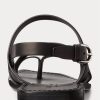 Mustat miesten Ralph Lauren Carlion Calfskin -sandaalit Mustat miesten Ralph Lauren Carlion Calfskin -sandaalit