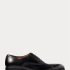 Mustat miesten Ralph Lauren Denver Cap-Toe kenkämekkokengät Mustat miesten Ralph Lauren Denver Cap-Toe kenkämekkokengät