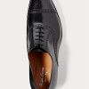 Mustat miesten Ralph Lauren Denver Cap-Toe kenkämekkokengät Mustat miesten Ralph Lauren Denver Cap-Toe kenkämekkokengät