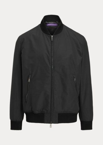 Mustat miesten Ralph Lauren Drayton Cotton-Blend Bomber -takit