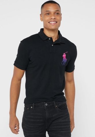 Mustat miesten Ralph Lauren Essential poolopaidat Mustat miesten Ralph Lauren Essential poolopaidat
