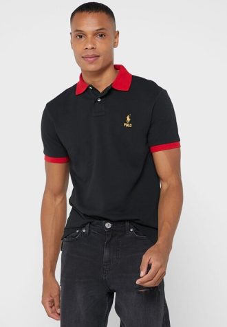 Mustat Miesten Ralph Lauren Essential T-paidat