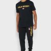 Mustat miesten Ralph Lauren -logolliset lenkkeilyhousut Mustat miesten Ralph Lauren -logolliset lenkkeilyhousut