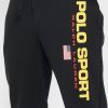 Mustat miesten Ralph Lauren -logolliset lenkkeilyhousut Mustat miesten Ralph Lauren -logolliset lenkkeilyhousut