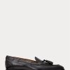 Mustat miesten Ralph Lauren Lutherin tupsut vasikanahkaiset loaferit