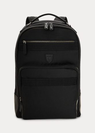 Mustat miesten Ralph Lauren -nahkaiset matkareput