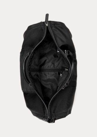 Mustat miesten Ralph Lauren nahkaverhoitetut hybridivaatepussit