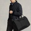 Mustat miesten Ralph Lauren nahkaverhoitetut hybridivaatepussit