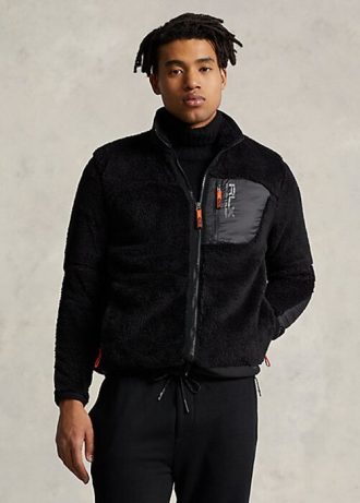Mustat miesten Ralph Lauren Pile -fleecetakit