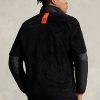 Mustat miesten Ralph Lauren Pile -fleecetakit Mustat miesten Ralph Lauren Pile -fleecetakit