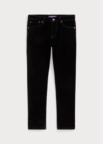Mustat miesten Ralph Lauren Slim Fit Stretch Velvet -farkut Mustat miesten Ralph Lauren Slim Fit Stretch Velvet -farkut