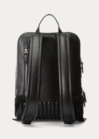 Mustat miesten Ralph Lauren tikatut nahkareput