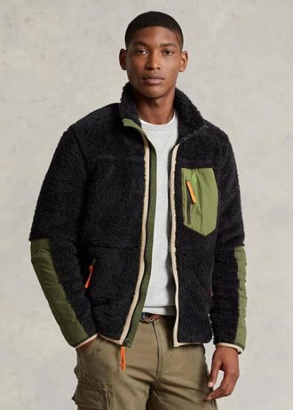 Mustat miesten Ralph Lauren -tuulta estävät hybriditakit