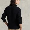 Mustat miesten Ralph Lauren verkkoneulotut puuvillaiset neulepuserot Mustat miesten Ralph Lauren verkkoneulotut puuvillaiset neulepuserot