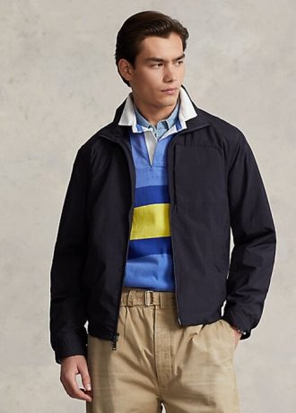 Mustat miesten Ralph Lauren vettä hylkivät pakattavat takit