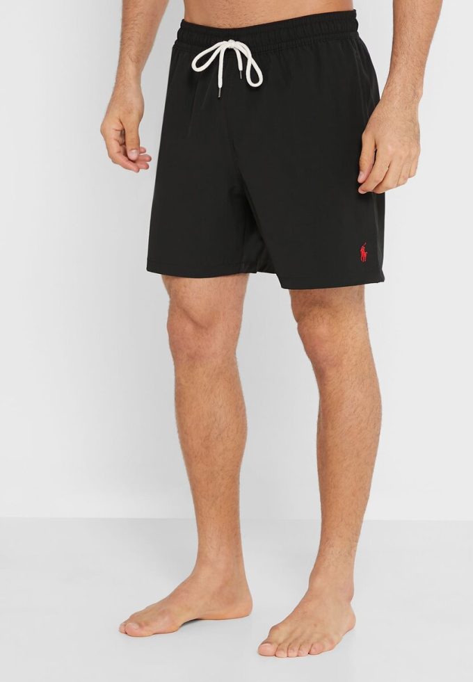 Mustat miesten Ralph Laurenin kiristysshortsit Mustat miesten Ralph Laurenin kiristysshortsit