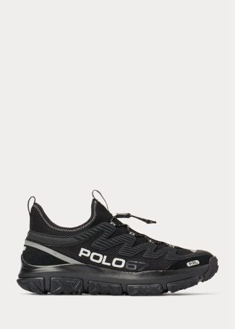 Mustat / mustat miesten Ralph Lauren Adventure 300LT -lenkkarit Mustat / mustat miesten Ralph Lauren Adventure 300LT -lenkkarit