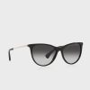 Mustat naisten Ralph Lauren 0Ra5290 Cat Eye -aurinkolasit Mustat naisten Ralph Lauren 0Ra5290 Cat Eye -aurinkolasit